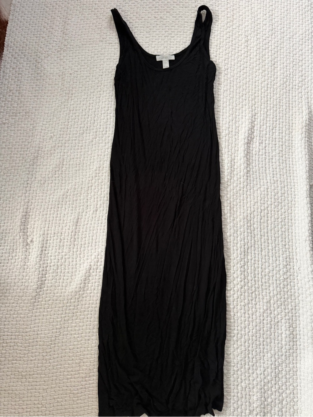 Forever 21 Black Scoop-Neck Maxi Dress